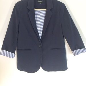 Nicole Miller Navy Blazer Sz L